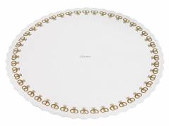 Kagepap m/guldtryk &Atilde;&tilde;20cm 250stk/pak