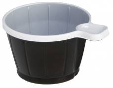 Plastikkop m/hank brun/hvid 21 cl termoformet 50stk/ps