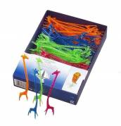 Partystick giraf 15cm ass. farver 15876 100stk/pak