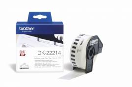 Label Brother hvid DK22214 30,48mx12mm papirtape