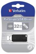 Verbatim PinStripe USB Drive 32GB USB 2.0 Sort