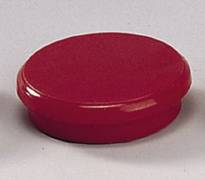 Magneter Dahle 24mm rund rød 10stk/pak bærekraft 0,3kg