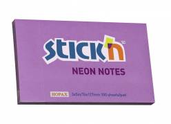 Notes Stick'N NEON lilla 76x127mm 100blade