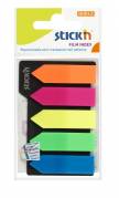 Indeksfaner Stick'N PP 5 ass. neon farver 45x12mm 5x25stk/pak