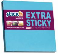 Notes Stick'N Extra Sticky blå 76x76mm 90blade