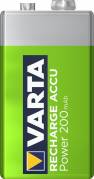 Batteri Varta Recharge Power 9V 200mAh 1stk/pak genoplad. blister