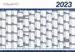 Kæmpekalender 13mdr vinyl PP 2023 100x70cm 23 0650 00