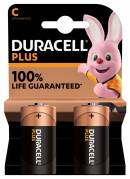 Batteri Duracell Plus Power C alkaline 2stk/pak