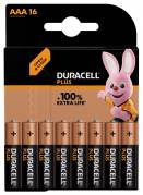 Batteri Duracell Plus Power AAA alkaline 16stk/pak Special offer