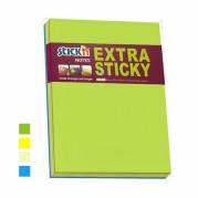 Notes Stick'N ekstra sticky 203x150mm 45 blade ass. 4blk/pak