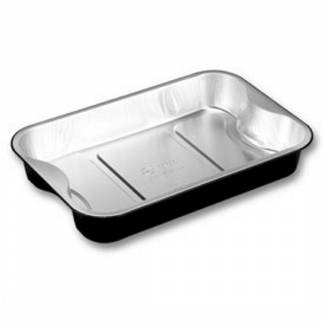 Foliebakke sort/alu 1920ml 293x193x45mm 400stk/pak