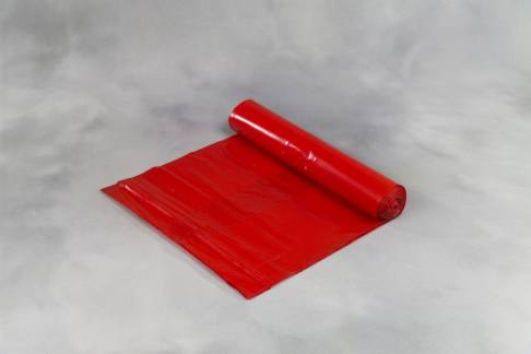 Affaldssække plastik rød 700x1100mm Luksus 10stk/rul