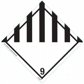 Fareetiket&nbsp;Klasse&nbsp;9&nbsp;hvid/sort