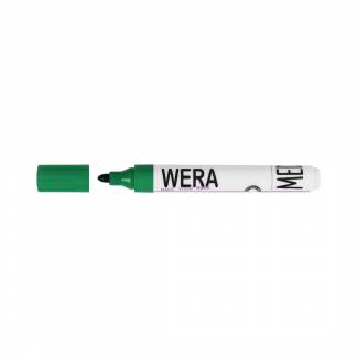Marker WERA grøn permanent rund spids 2mm
