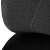 Kontorstol DNA Gr&aring;sort med sort understel, arml&aelig;n, nakkest&oslash;tte. Leveres monteret