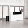 Reception DNA Hvid 1730 mm, Fast bordplade