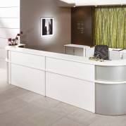 Reception Ekoflex underdel hj&oslash;rne, Hvid 1300x1300 mm