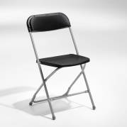 Klapstol Smart sort med alugr&Atilde;&yen; Klapstoleben