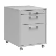 Skuffesektion DNA, 458x580x595 mm Lys gr&aring;, 3 skuffer