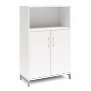 Kontorskab DNA, 800x1275 mm, Hvid/Alugr&aring; 3A4/2A4