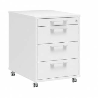 Skuffesektion DNA, 432x580x595 mm Hvid, 4 skuffer