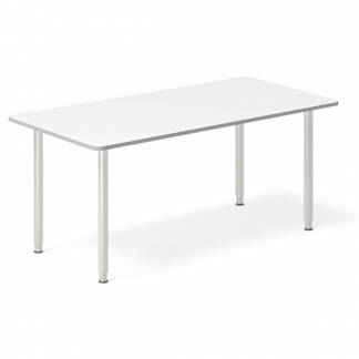 Skrivebord DNA, Hvid 1600x800 mm I-ben/Alugr&aring;