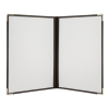 Securit® A4 CRYSTAL BIFOLD menuholder