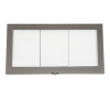 Securit&reg; COATED STEEL LED Informationsdisplay panel til 3xA4, sort, hvidt lys