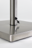 Securit&reg; STAINLESS STEEL Informationsdisplay stand: stolpe og base 125 cm, st&aring;l