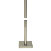 Securit&reg; STAINLESS STEEL Informationsdisplay stand: stolpe og base 85 cm, st&aring;l