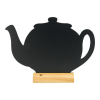 Securit® silhuet TEAPOT bordskilt i sort