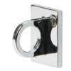 Securit® CLASSIC CHROME Vægkrog til reb med kliklås