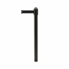 Securit® RETRACTABLE afspærringsstolpe med 2 meter udtræk uden fod/base, sort