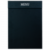 Modern A4 MENU clipboard med magnet clip, charcoal