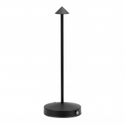 Securit® LED bordlampe ANGELINA, Inkl. lynkoblings-ladekabel, sort