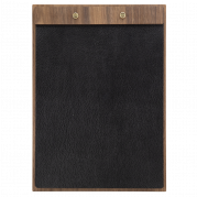 Securit® A4 WALNUT LEATHER menuholder