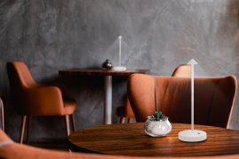 Securit&reg; LED bordlampe ANGELINA, Inkl. lynkoblings-ladekabel, hvid