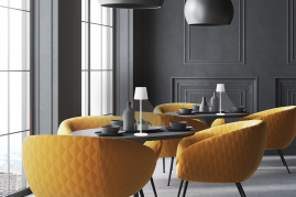 Securit&reg; LED bordlampe FELINE, inkl. lynkoblings-ladekabel, hvid