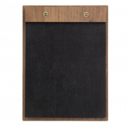 Securit® A5 WALNUT LEATHER menuholder