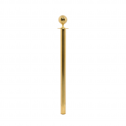 Securit® CLASSIC GOLD afspærringsstolpe rustfrit stål, uden fod/base