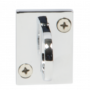 Securit® CLASSIC CHROME Vægkrog til reb med kliklås