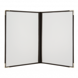 Securit® A4 CRYSTAL BIFOLD menuholder