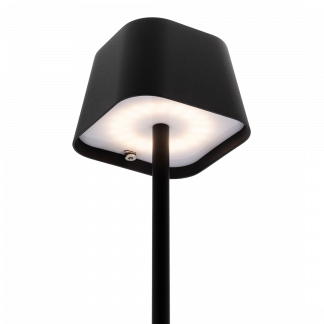 Securit&reg; LED bordlampe GEORGINA, inkl. lynkoblings-ladekabel, sort