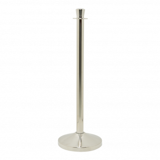 Securit® CLASSIC CHROME Afspærringsstolpe med fod/base, krom