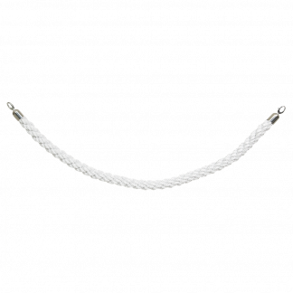 Securit® CLASSIC CHROME Reb med kliklås til afspærringsstolper, 152 cm, hvidt