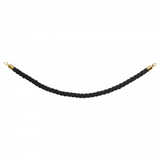 Securit® CLASSIC GOLD Reb med kliklås til afspærringsstolper, 152 cm, sort