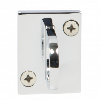 Securit® CLASSIC CHROME Vægkrog til reb med kliklås