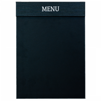 Modern A4 MENU clipboard med magnet clip, charcoal