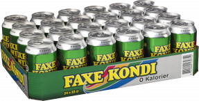 Faxe Kondi 0 kalorier sodavand 24 stk. x 33 cl. inkl. A-pant