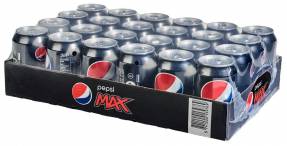 Pepsi Max sodavand 24 stk. x 33 cl. inkl. A-pant